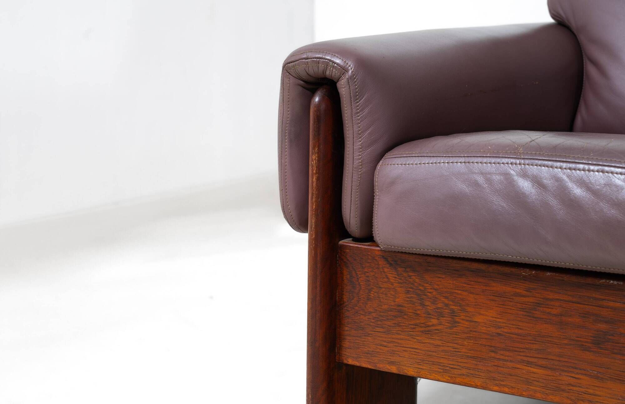 Wide minimalist loft sofa, Italy 1970s