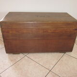 Old solid wooden chest