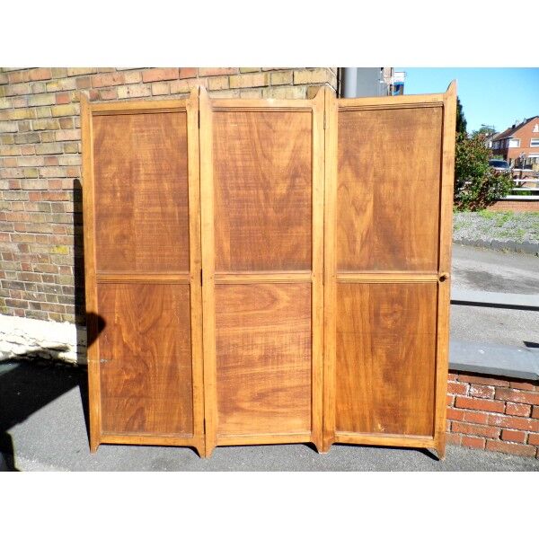 Antique wood screen 3 panels