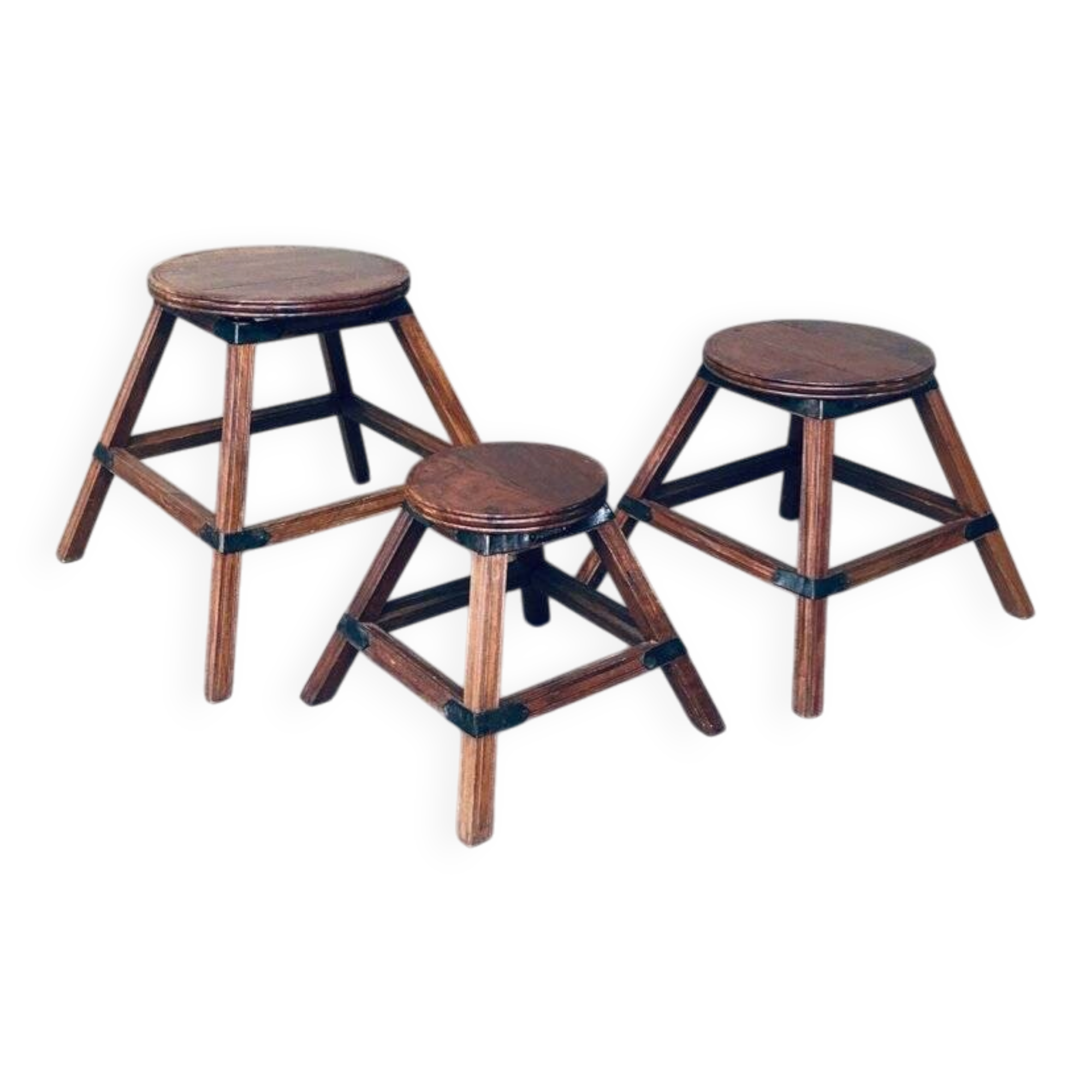 Wabi Sabi Nesting Tables, France, 1950s, Set of 3