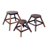 Wabi Sabi Nesting Tables, France, 1950s, Set of 3