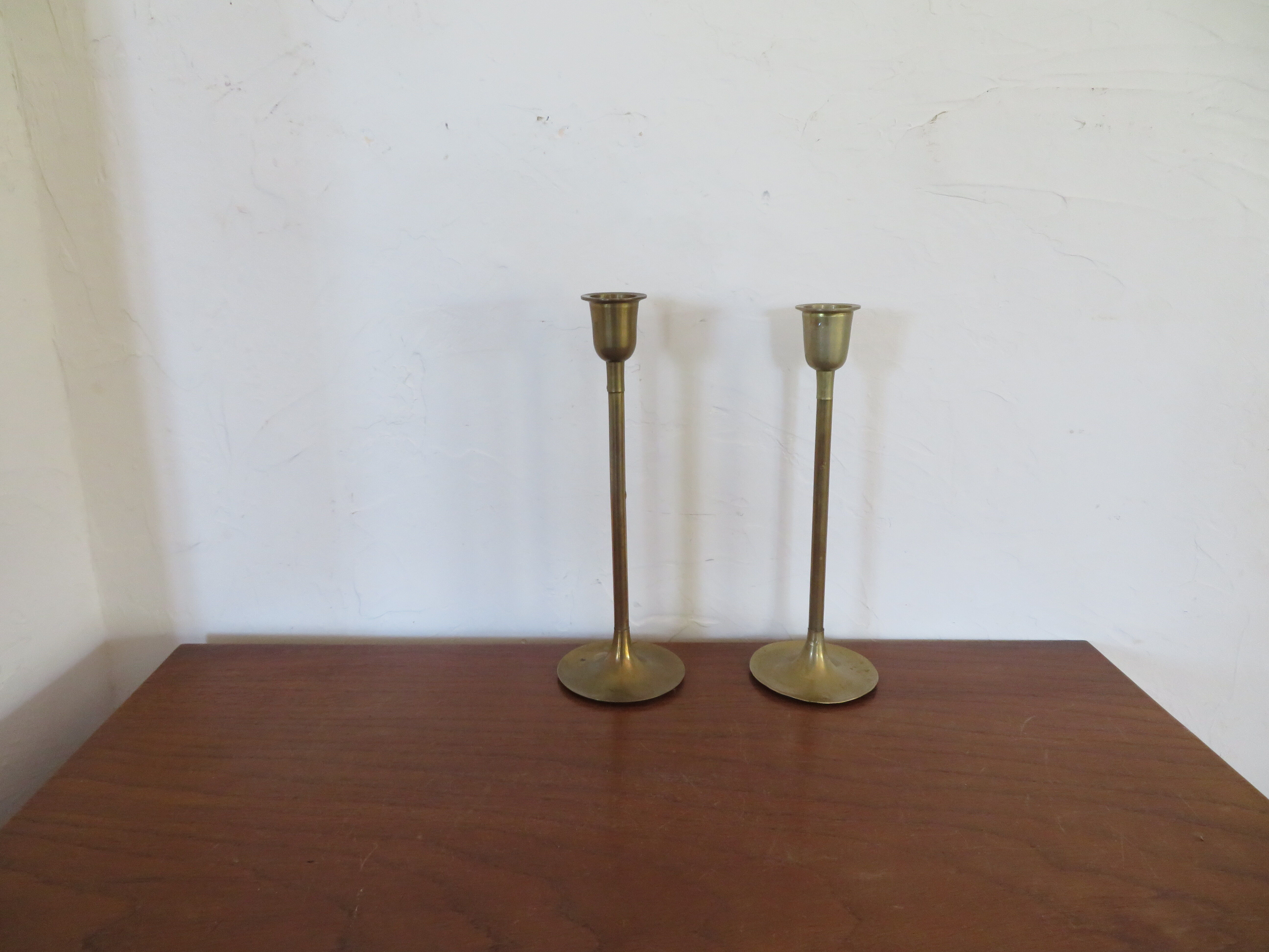 Pair of vintage brass candlesticks