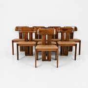 8 "Sapporo" chairs by Mario Marenco for Mobilgirgi, 1970s