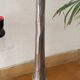 Large silver-plated candlestick on a stand
