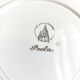 Vintage shallow dish L'Amandinoise model Paola white cream flowers