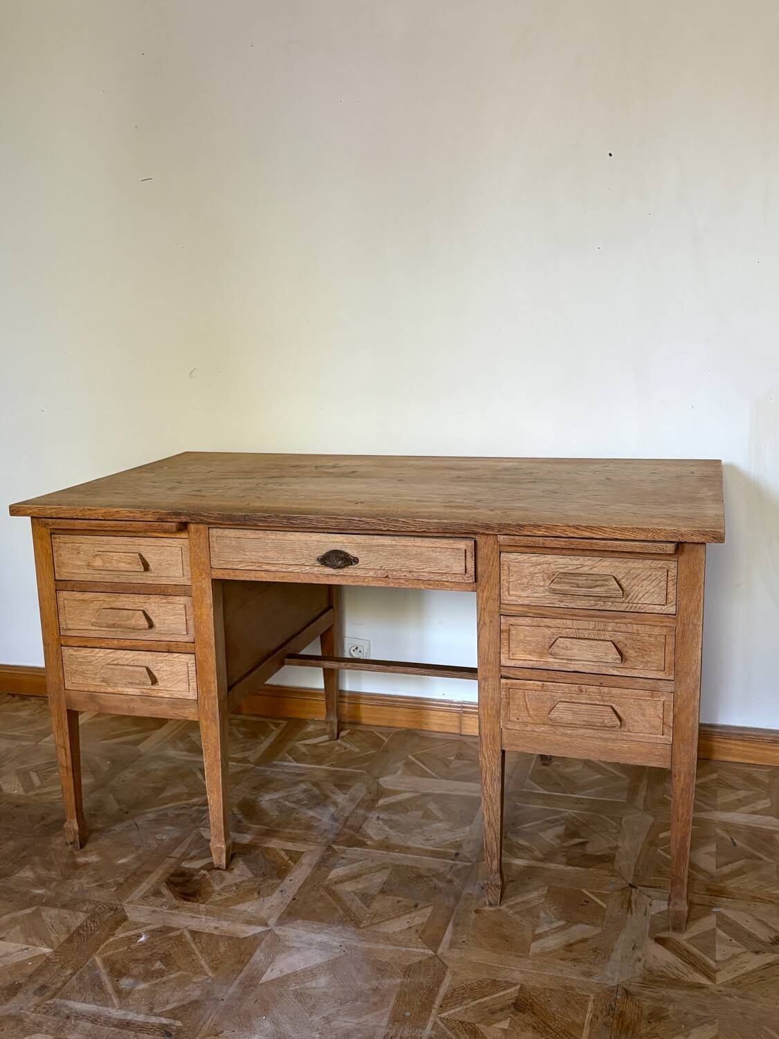 American desk in raw wood