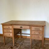 American desk in raw wood