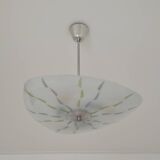 Zukov opal glass pendant chandelier, 1960s