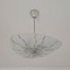 Lustre suspension verre opalin Zukov , année 60