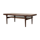 Danish extendable teak coffee table with drawer, 1960s