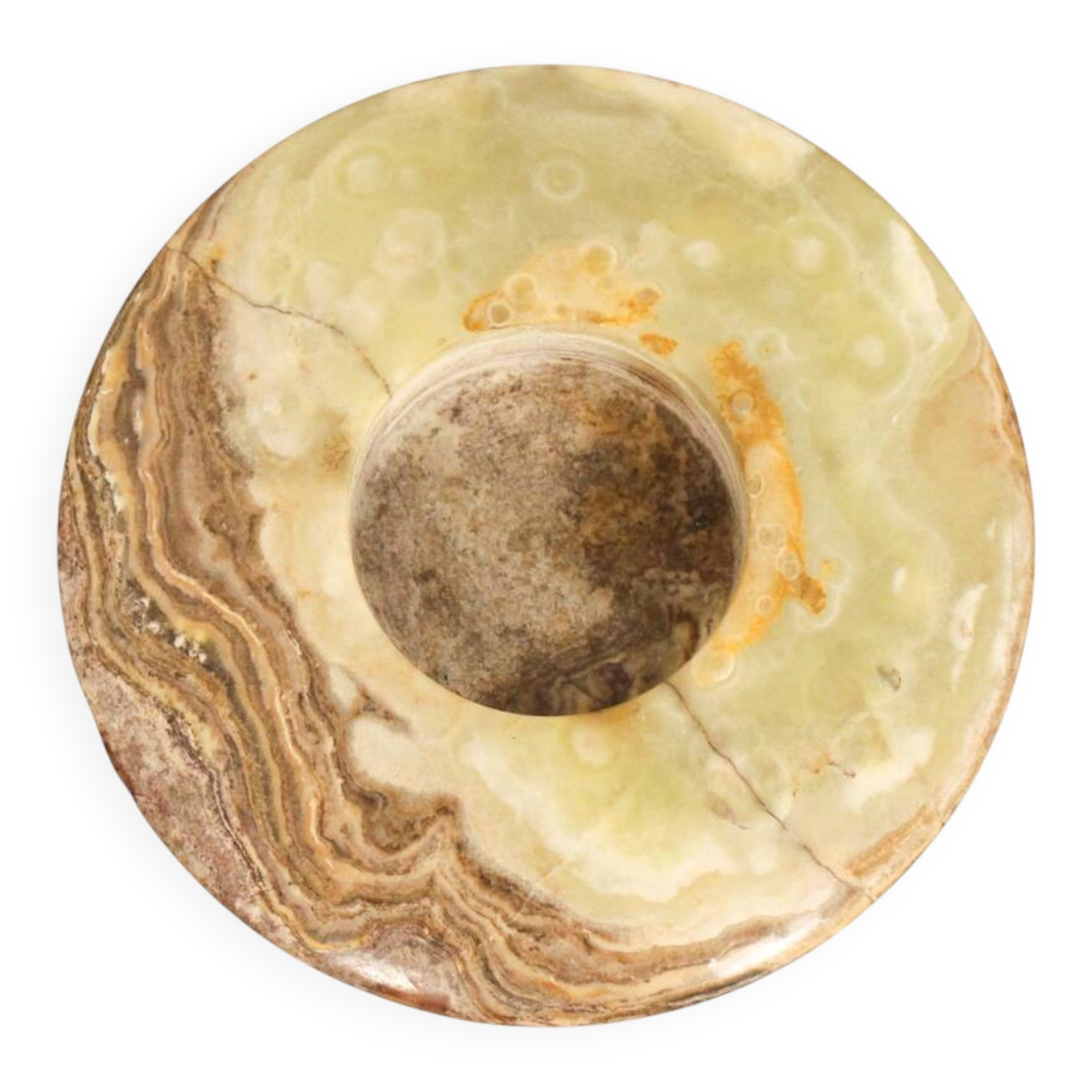 Onyx tea light holder in marble