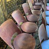 Suite of 12 chairs bistro Bauman "Mondor"