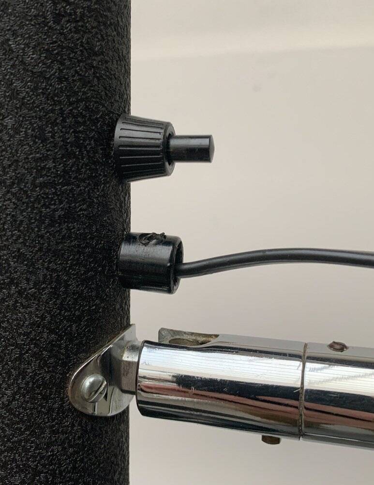 Mid-century minimalist floor lamp by Edi Franz for Swisslamps International.