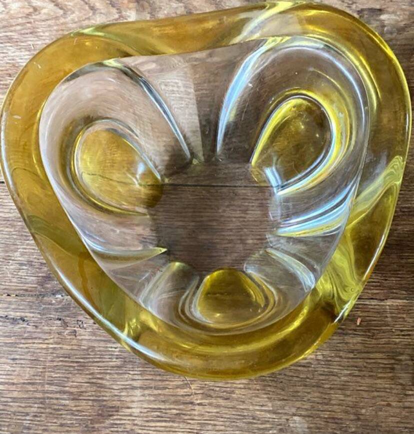 Vintage Murano glass fruit bowl from the 60s