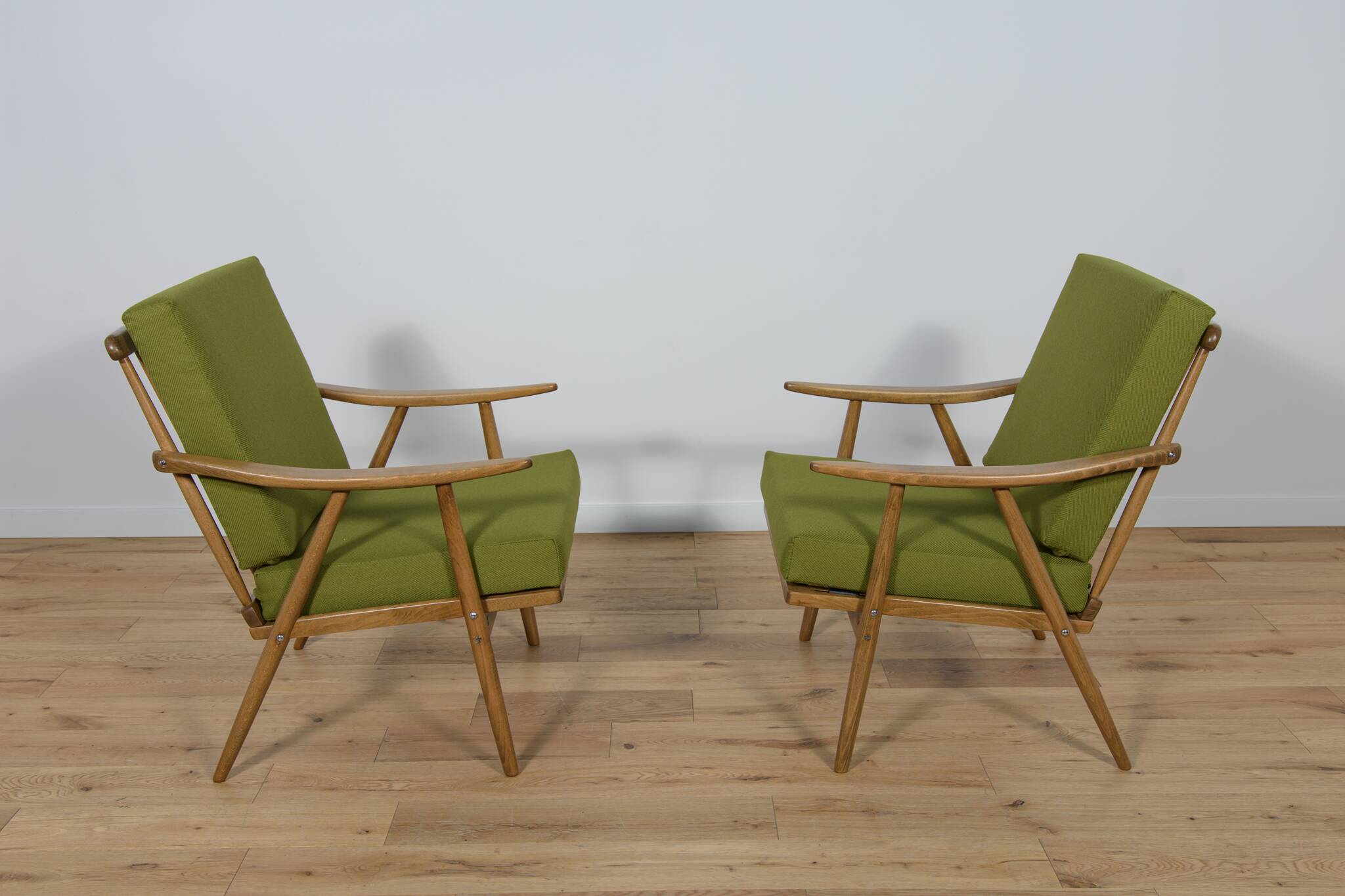 Fauteuils Mid-Century de Ton, 1960s, Set de 2