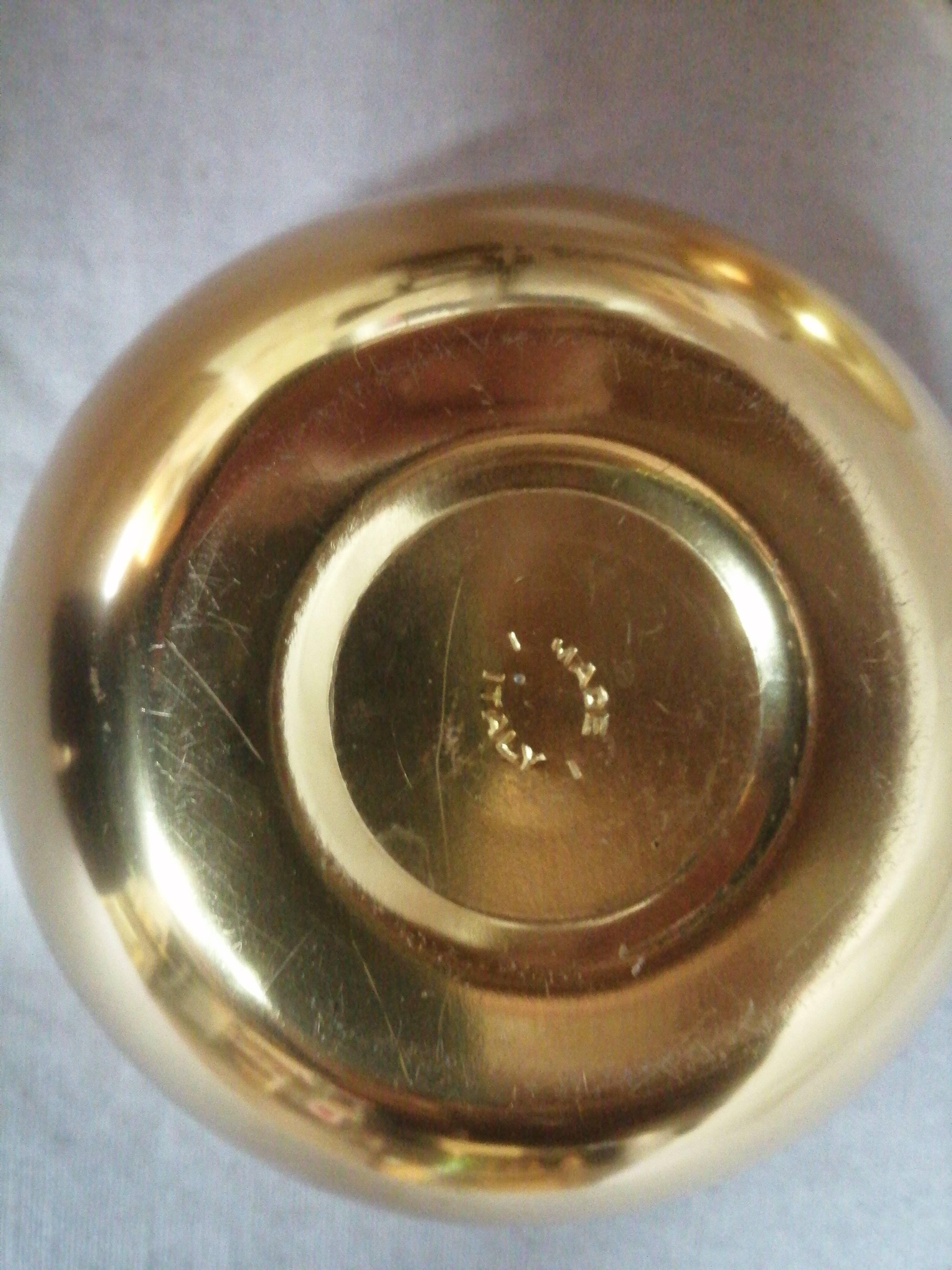 Vintage apple brass box 1960 1970