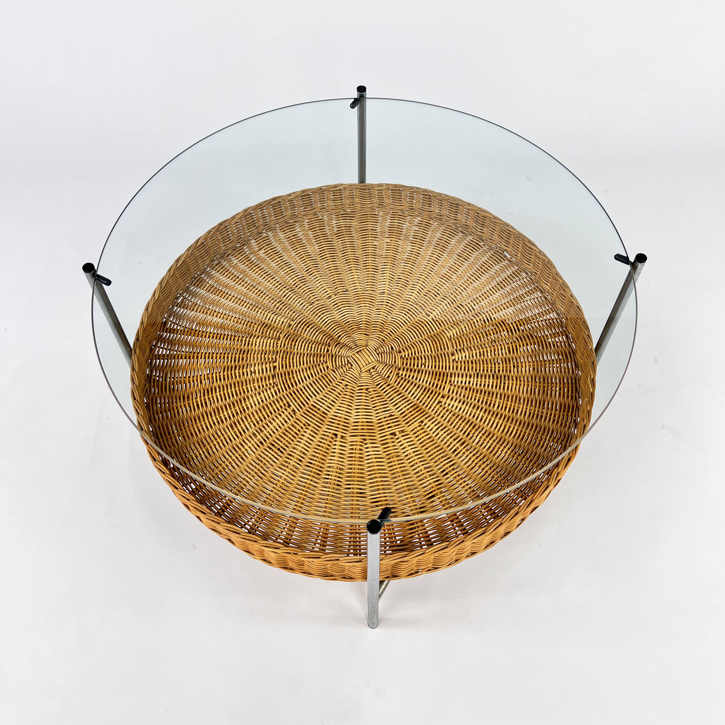 Vintage Round Coffee Table, Netherlands, 1960s