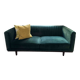 Green velvet sofa – 2/3 seats – Art Deco style