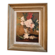 Tableau vase au pivoines