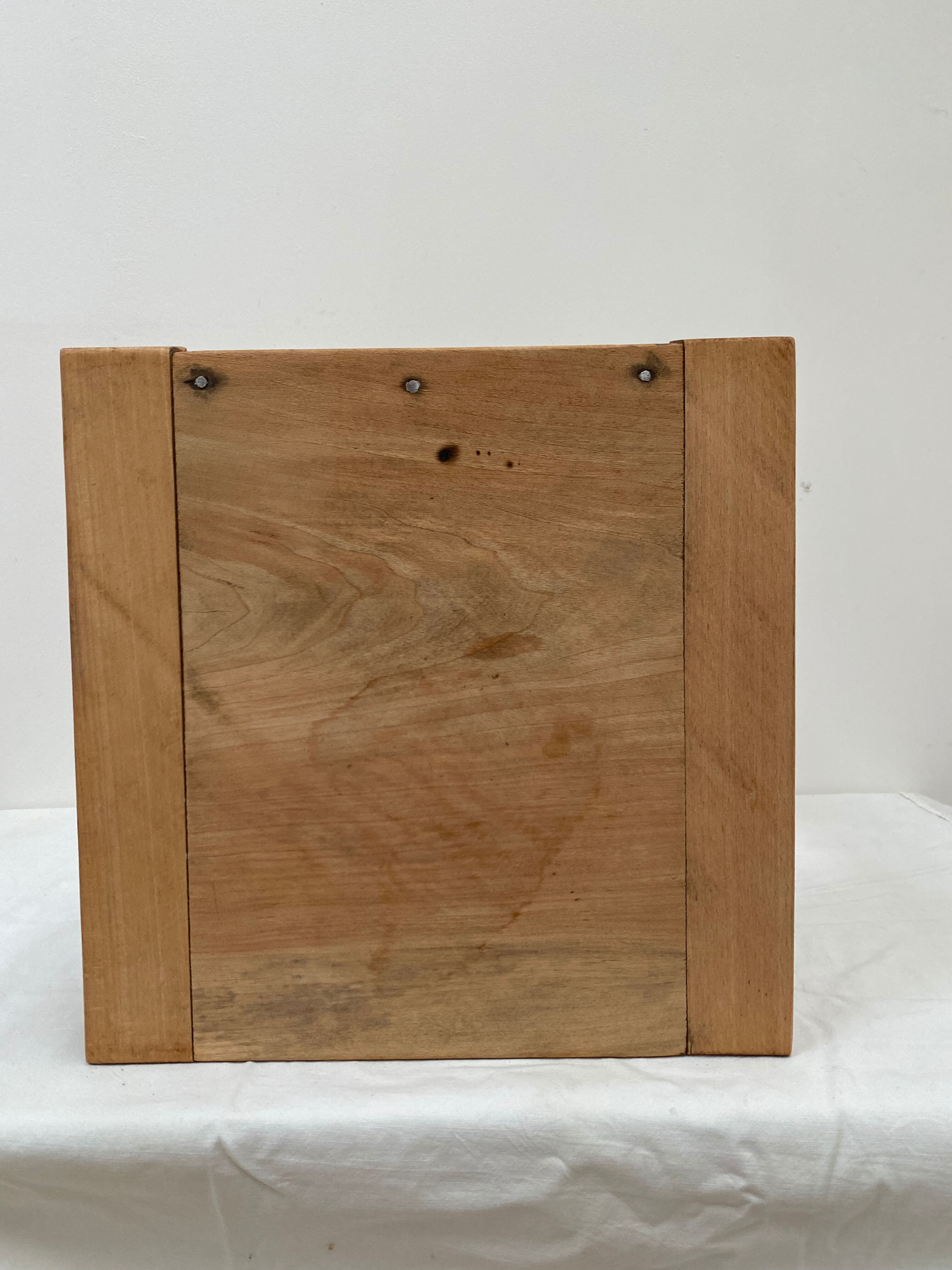 Wooden bedside table
