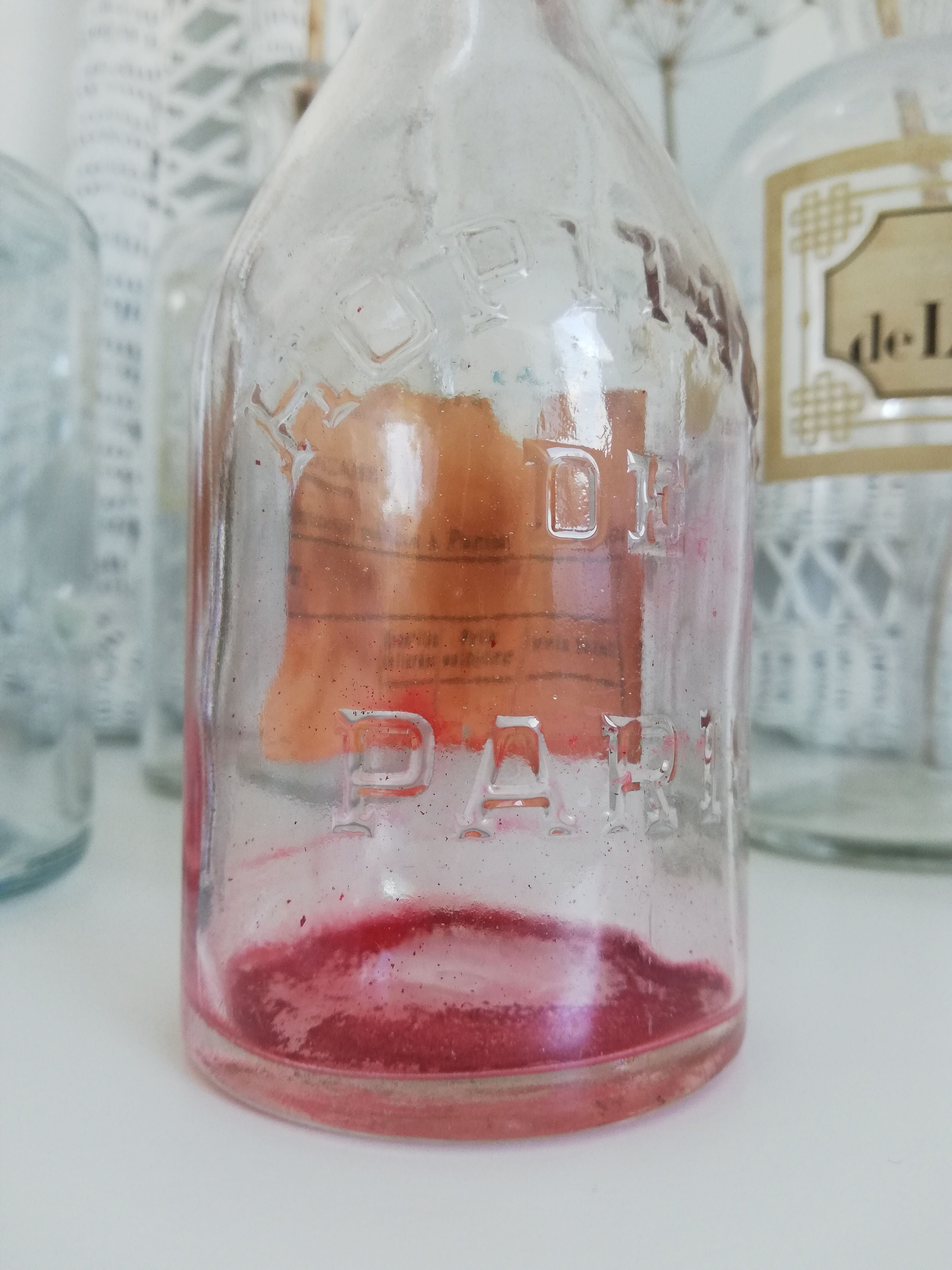 Bottle from the hospitals of Paris