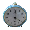 Mechanical alarm clock metal JAZ Blue patinated dp 112245