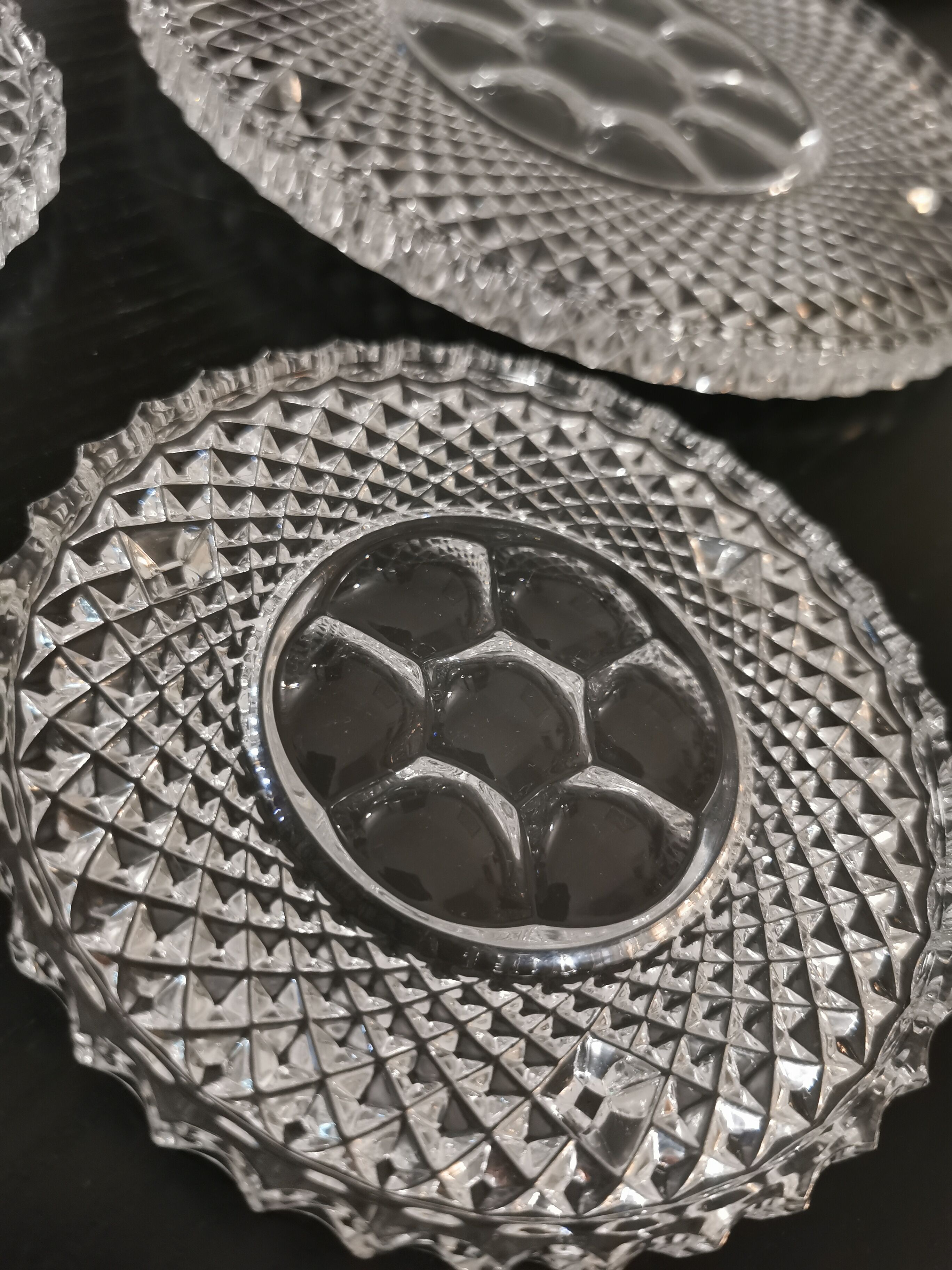 Underside and underside of bottles