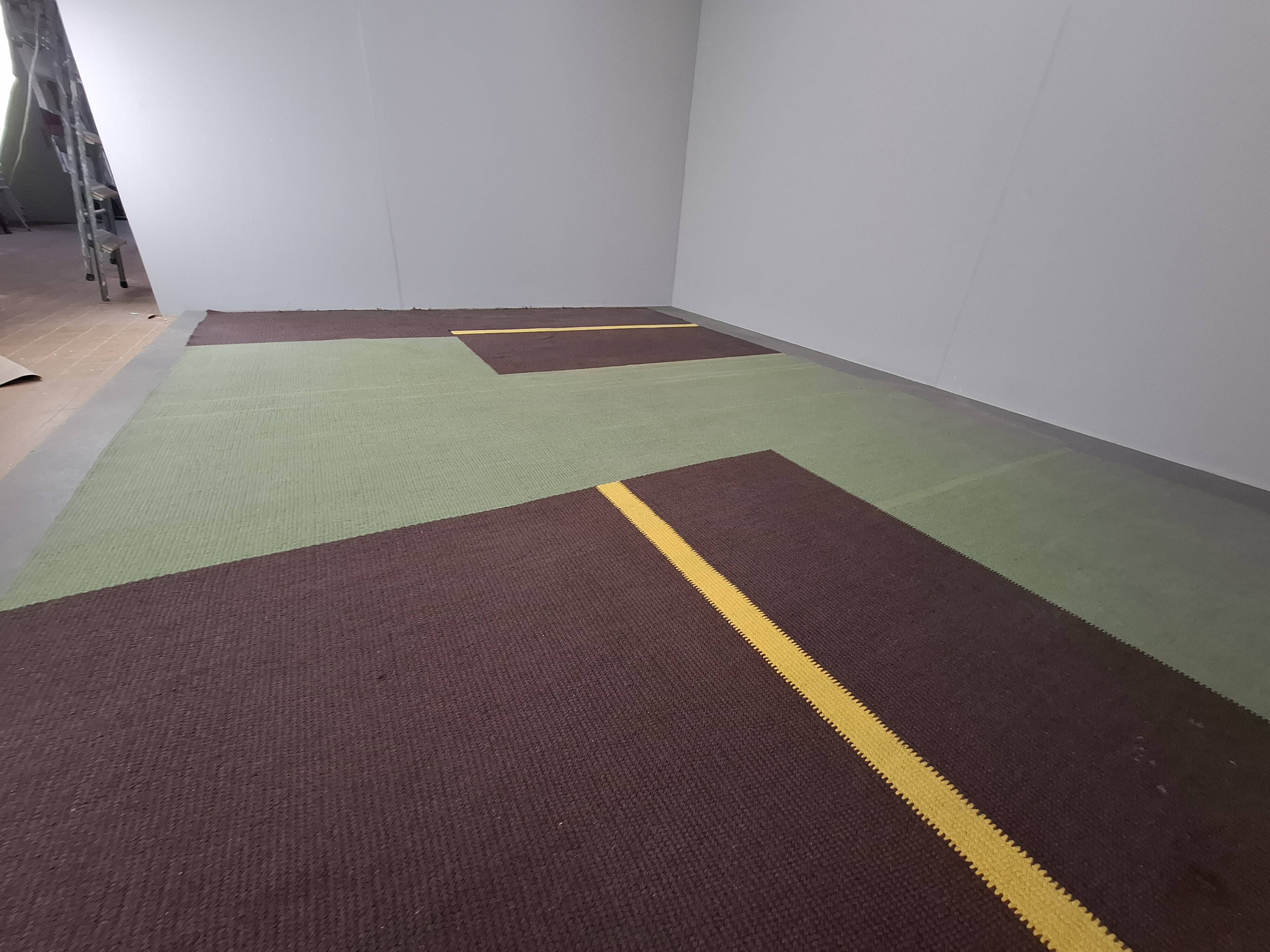 Mid-Century Modern Geometric Rug, Czechoslovakia, 1960s