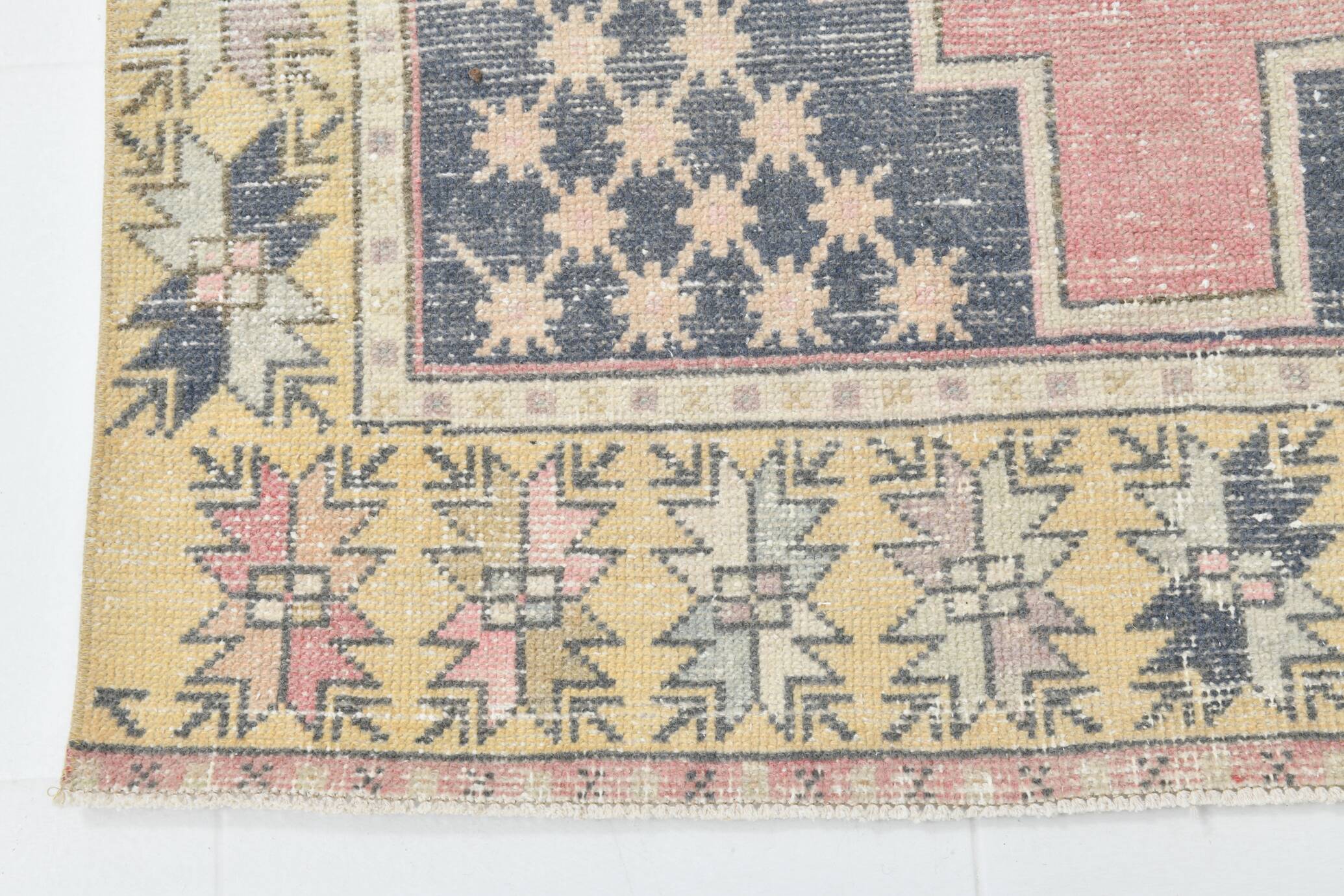 4x8 Red & Yellow Small Persian Rug, 118x270Cm SK 17615