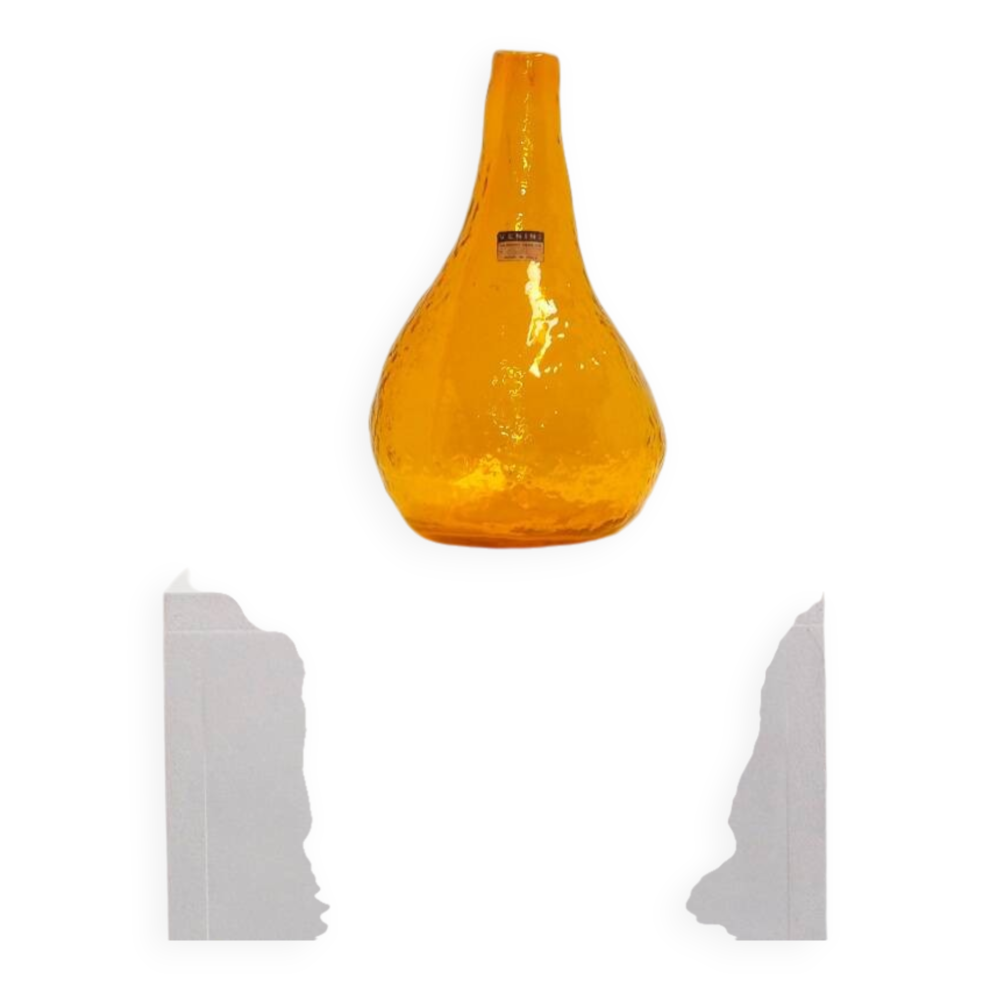 Signed Decorative Vase Manufactured by Venini Italy
