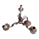 Bronze 3-light chandelier