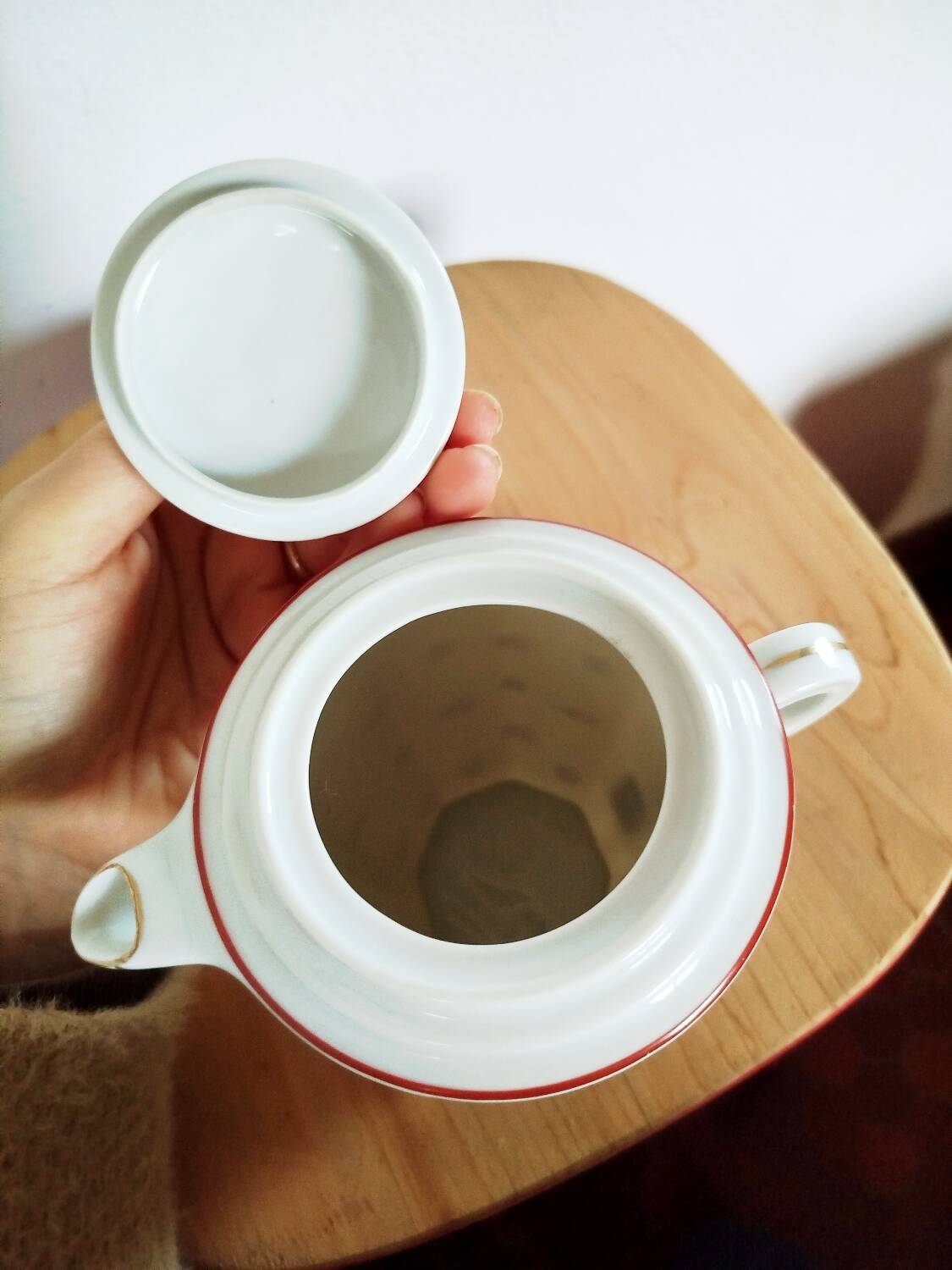 Antique floral coffee pot