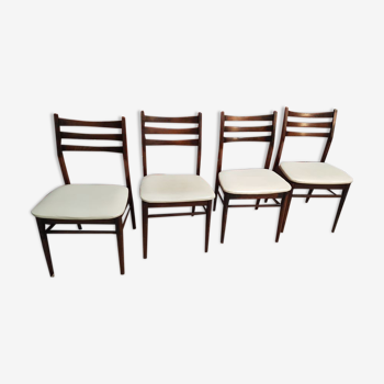 4 wooden chairs