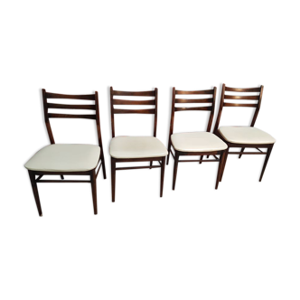 4 wooden chairs