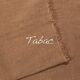 Tobacco raw linen tablecloth