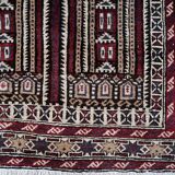 Tapis de prière vintage afghan Baluch fait main en laine – 95 x 142 cm