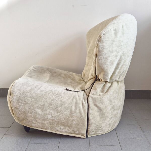 Paire de fauteuils chauffeuses vintage de Annie Hieronimus pour Cinna 1990