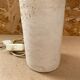 Antique vintage polished stone cylinder lamp