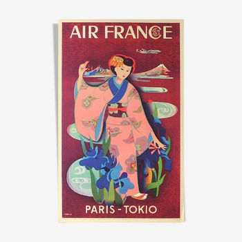 Affiche Air France par Yasse Tabuchi