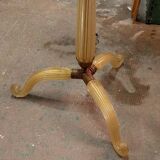 Barovier & Toso tripod floor lamp in gilded Murano glass 1930/40