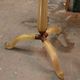 Barovier & Toso tripod floor lamp in gilded Murano glass 1930/40