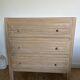 Vintage stripped solid pine chest of drawers