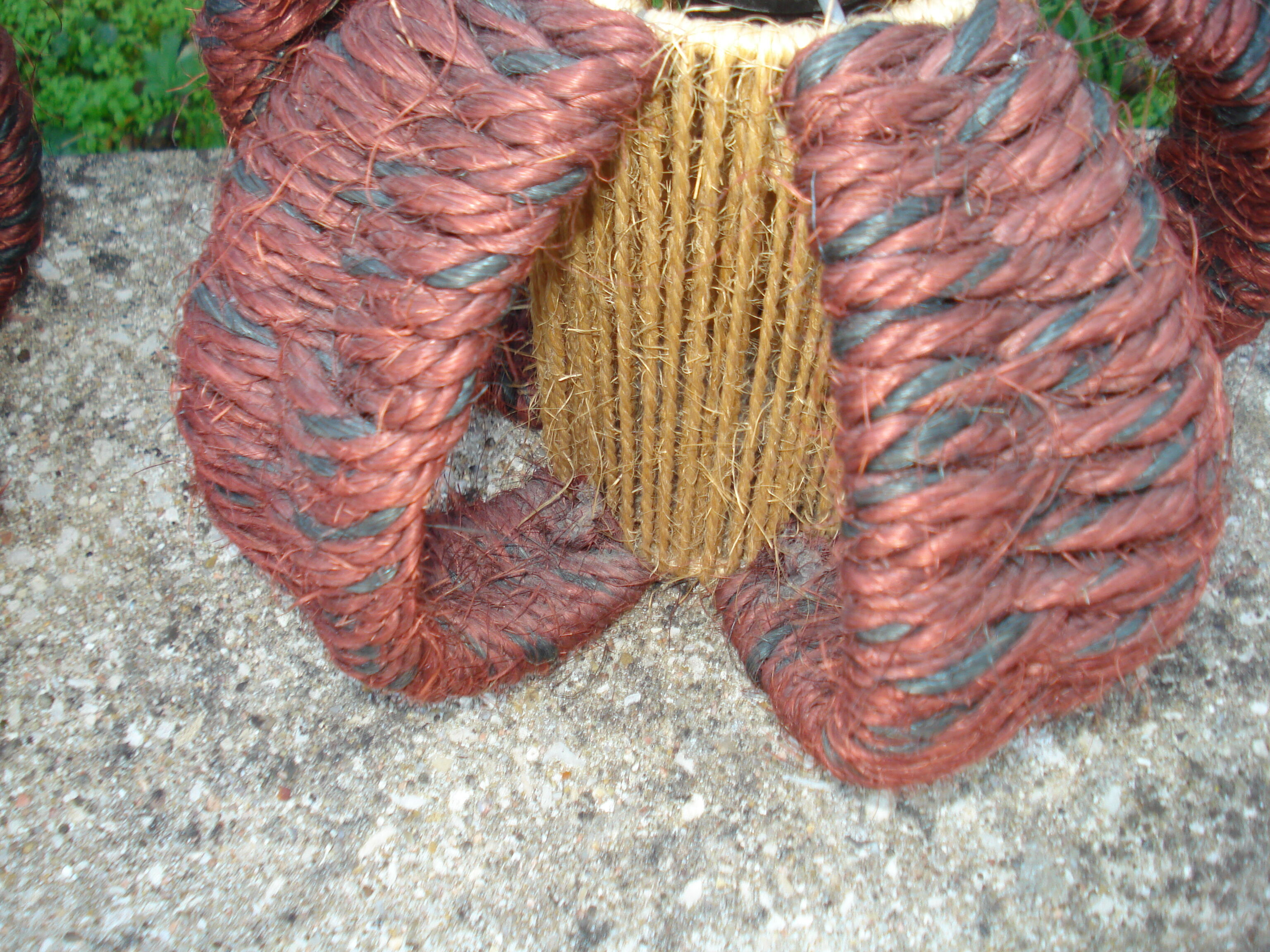 Pair of braid rope hanging  1960/70