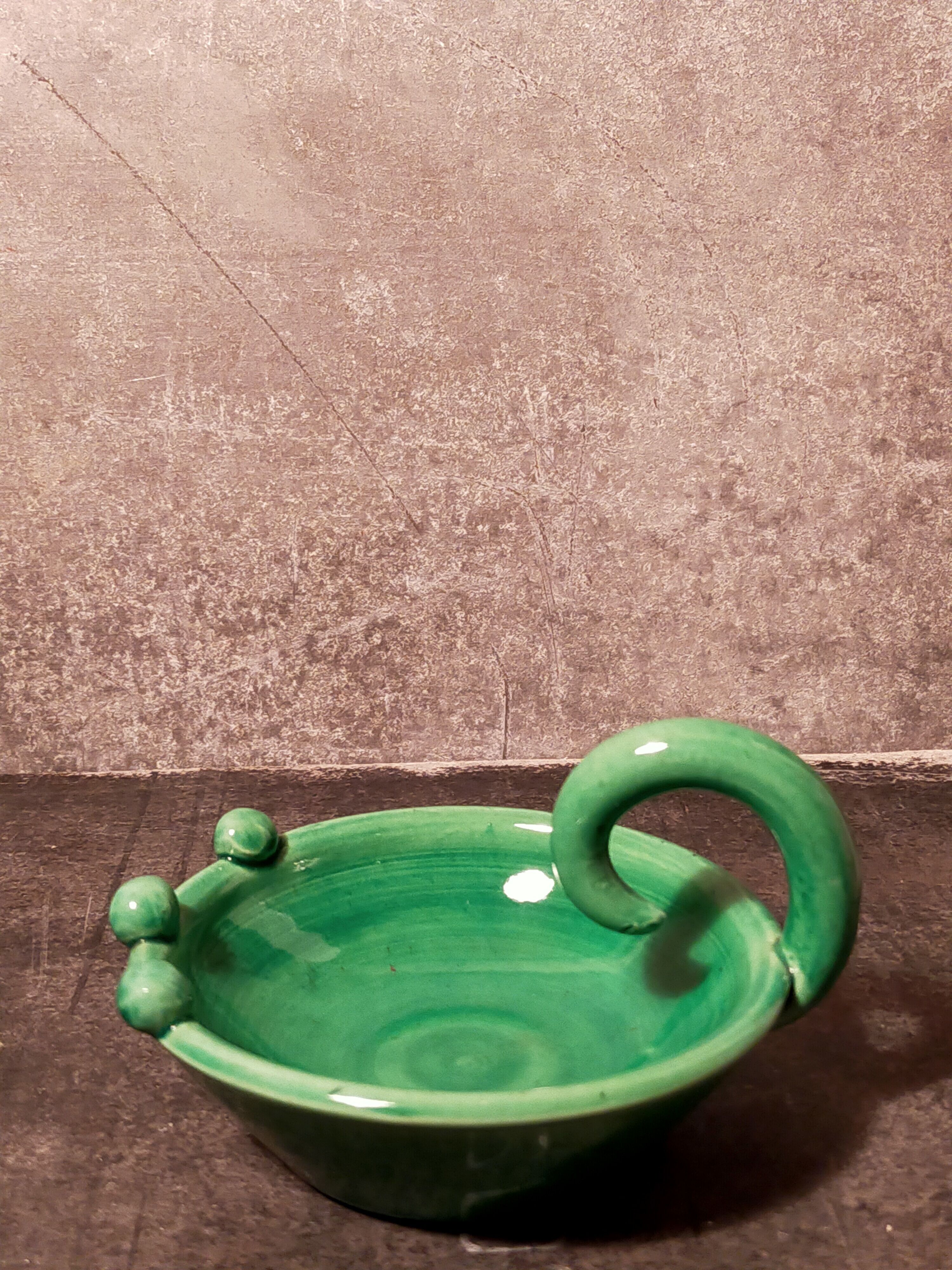 Ceramic cup signed Accolay 50s