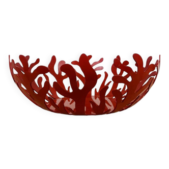 Alessi Mediterraneo red designer fruit bowl by Emma Silvestris 30 cm