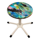 Recycled plastic school stool, 1970s