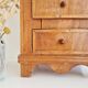 Bedside table, antique piece of furniture with drawers