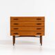 Commode en teck de V-form (Belgique, années 1960).
