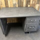 Industrial metal desk