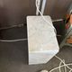 Floor lamp with marble block base Arco Design